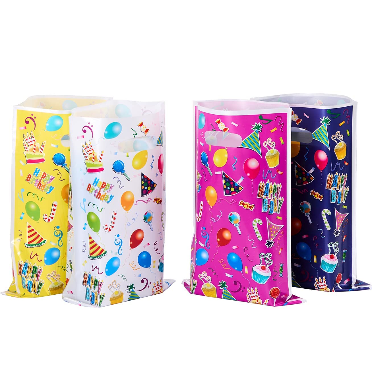 Plastic Party Favor Bags Assorted Colors 48 pcs (Balloon)