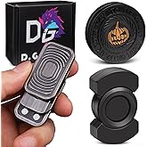 Fidget Toys Adults Set, Metal Fidget Slider, Spinner and Haptic Coin, Decompression Metal EDC Cool Figette Toys for Adults Anxiety Relieve Stress, Greater Focus(Black)