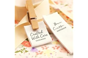 20 * 60 Mm Custom Cotton Webbing Flat Or Folded Labels, Personalizada, Handmade Clothing Brand Tags for Knitted Things, Sew A