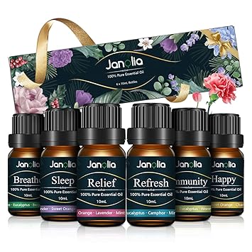 Janolia Atherisches Ole Set Upgrade Paket Reines Naturliche Duftole Set Fur Diffuser Entspannung Schlaf Verbessern Amazon De Beauty