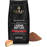 Gold Coffee Co. Creme Brulee - Flavored Coffee - Ground - 12 oz. | Premium 100% Arabica Coffee - Vanilla, Toffee, Sweet Cream - Expertly Roasted