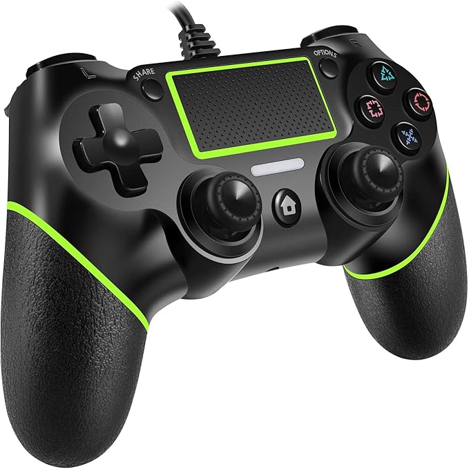 PomisGam Wired PS4 Controller for Playstation 4/pro/Slim/PC