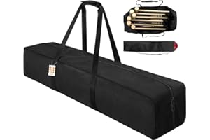 CSOKRE Croquet Set Carry Bag,[40" 840D Oxford/Equipped with ball storage bag] For Holding 6 Players Set, Portable Croquet Storage Bag Can Carry Croquet Game Set Outdoors to Yard Lawn, BAG Only, Black