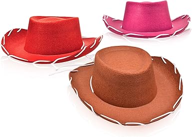 childrens brown felt cowboy hat