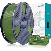 SUNLU Upgrade PLA+2.0 3D Printer Filament, High Speed PLA Plus Filament 1.75mm, 30mm/s - 600mm/s Print Range, Tougher and Stronger, Dimensional Accuracy +/-0.02mm, 1KG Spool(2.2lbs), Olive Green