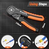 Preciva Ratcheting Crimp Tool Kit 0.08-10mm² Ferrule Pliers 14 Types view 3