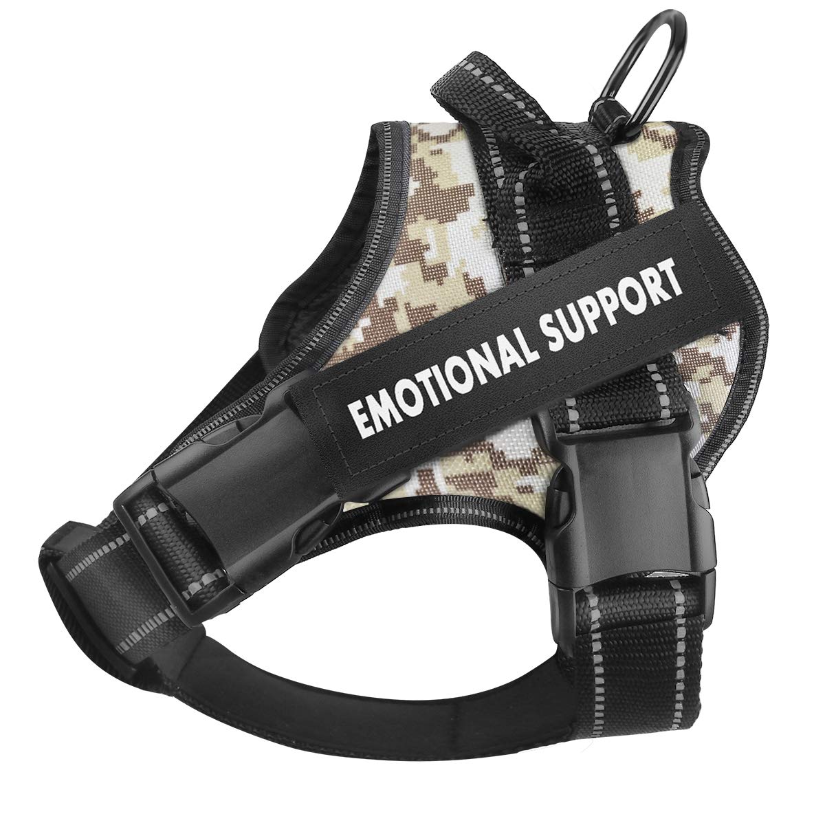 voopet Service Dog Harness, No-Pull Emotional Support Pet Vest Harness, Reflective Breathable and Adjustable Pet Halters for Small Medium & Large Dogs (with 4 PCS Removeable Tags)