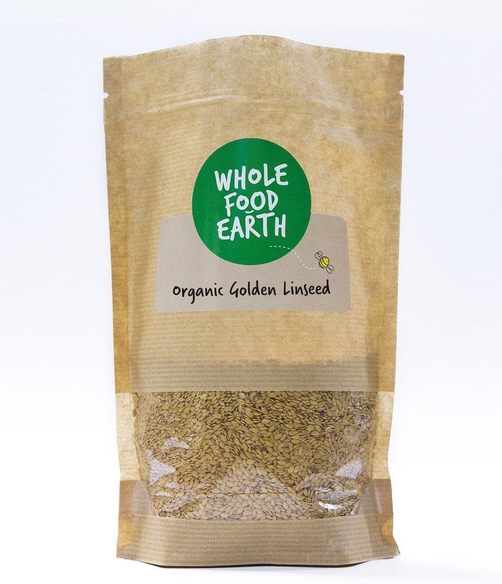 Organic Golden Linseed 1kg | Raw | GMO Free From Hima Trading Ltd