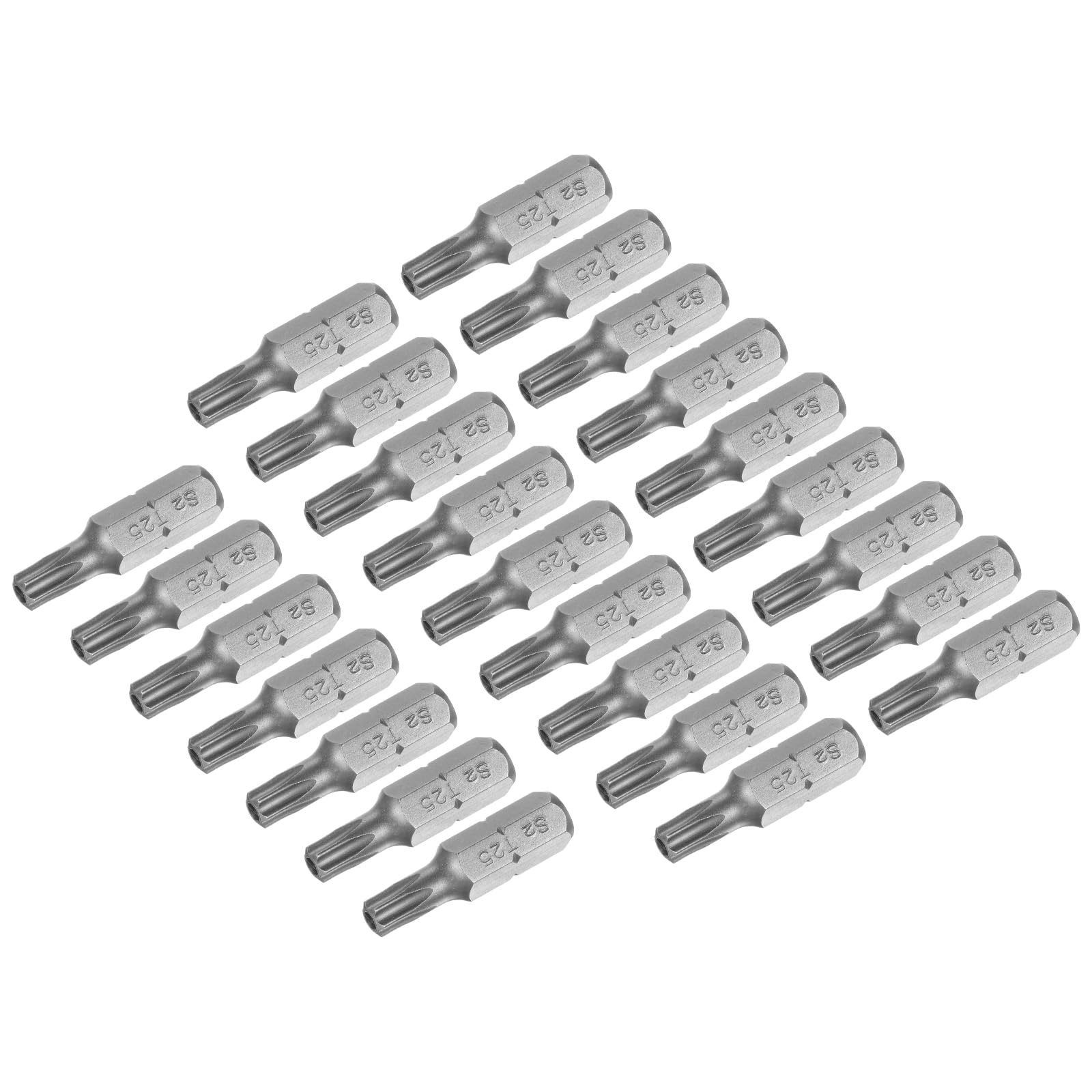 uxcell Torx Bits 1/4 Inch Hex Shank 25mm Length Magnetic Screwdriver T25 Screw Driver Bit S2 Alloy Steel 25pcs