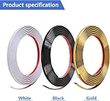 Zayejod 20M White Flexible Moulding Trim 12MM Self-Adhesive Peel & Stick view 9