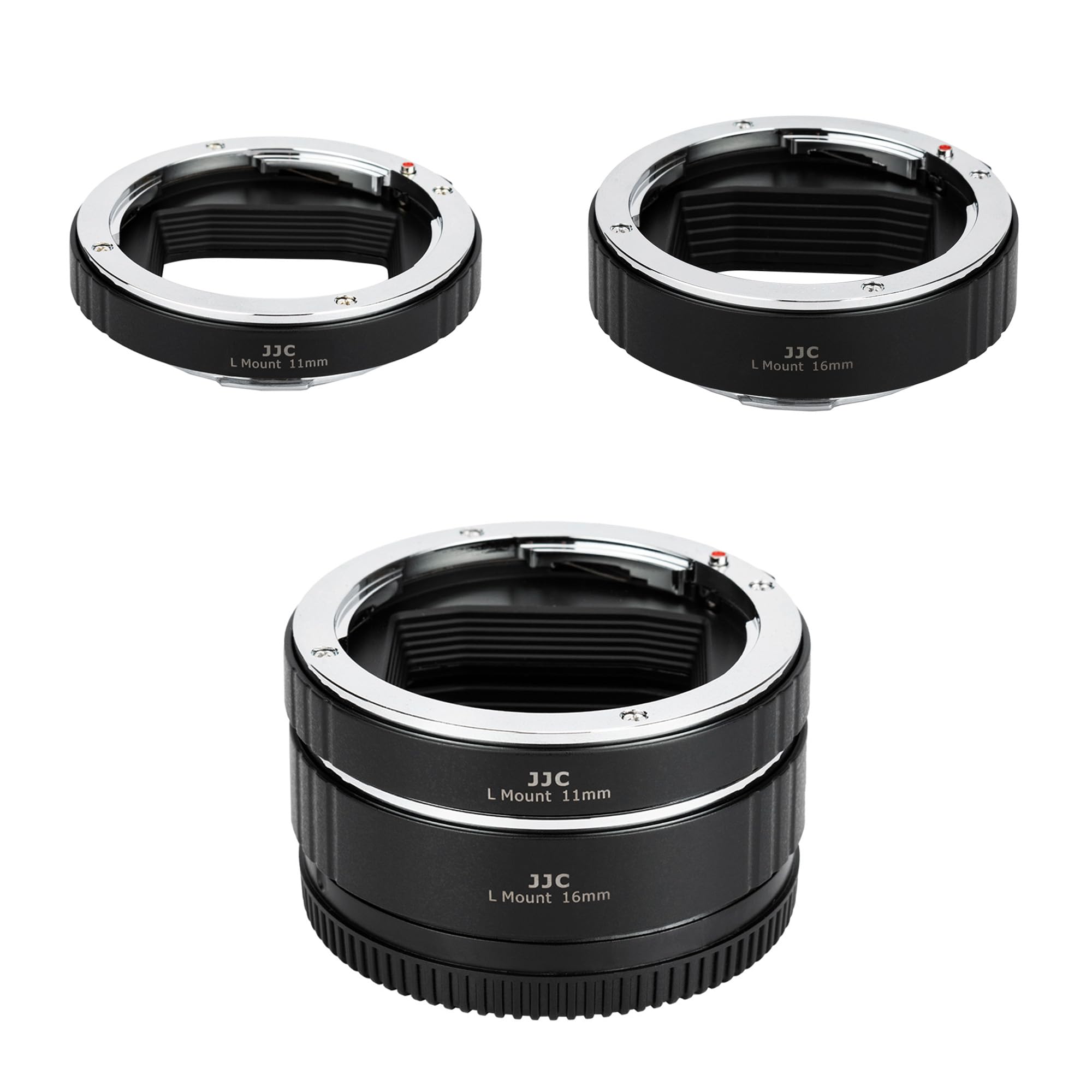 Photo 1 of JJC L Mount Auto Focus Macro Extension Tube Ring Set for Panasonic Lumix DC-S9 DC-S5II S5 IIX S5 BS1H S1H S1R S1 Sigma BF FP L FPL FP Leica SL2-S SL2 L Mount Cameras & Lenses