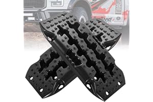 BYERNAUTO BYERN AUTO Traction Boards - Off Road Recovery Boards, Short Recovery Tracks, Mini Tire Ladder Mat for Snow Mud Sand Rescue 4x4 4WD Jeep Truck Trailer