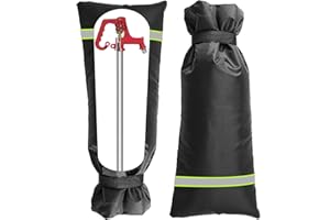 JOROHIKER Outdoor Faucet Covers for Winter with Reflective Strips,XL Velcro Thickened Anti-Freeze Outdoor Tap Cover,Reusable Spigot Cover for Winter Freeze Protection Anti-Rust