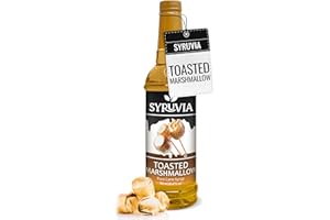 Syruvia Coffee Syrup, Toasted Marshmallow Flavored Syrup for Drinks, Lattes, and Desserts – 25.4 fl oz