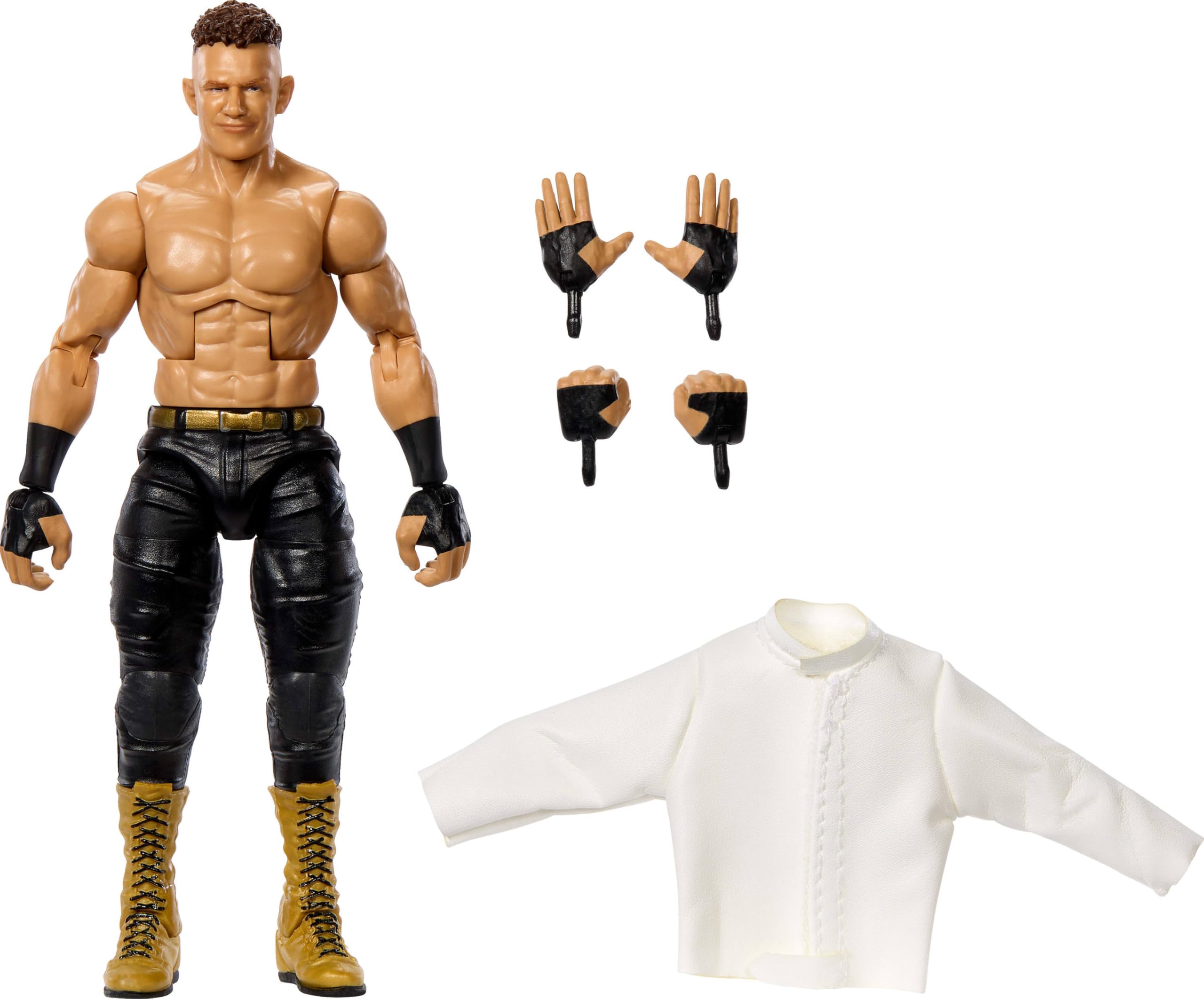 Mattel WWE Elite Action Figure & Accessories, 6" Channing "Stacks" Lorenzo with 25 Points of Article, Realistic Look and Interchangeable Hands