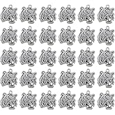 SUPVOX 30pcs Tiger Head Charm DIY Pendant Jewelry Making Accessories for Necklace Bracelet Crafts