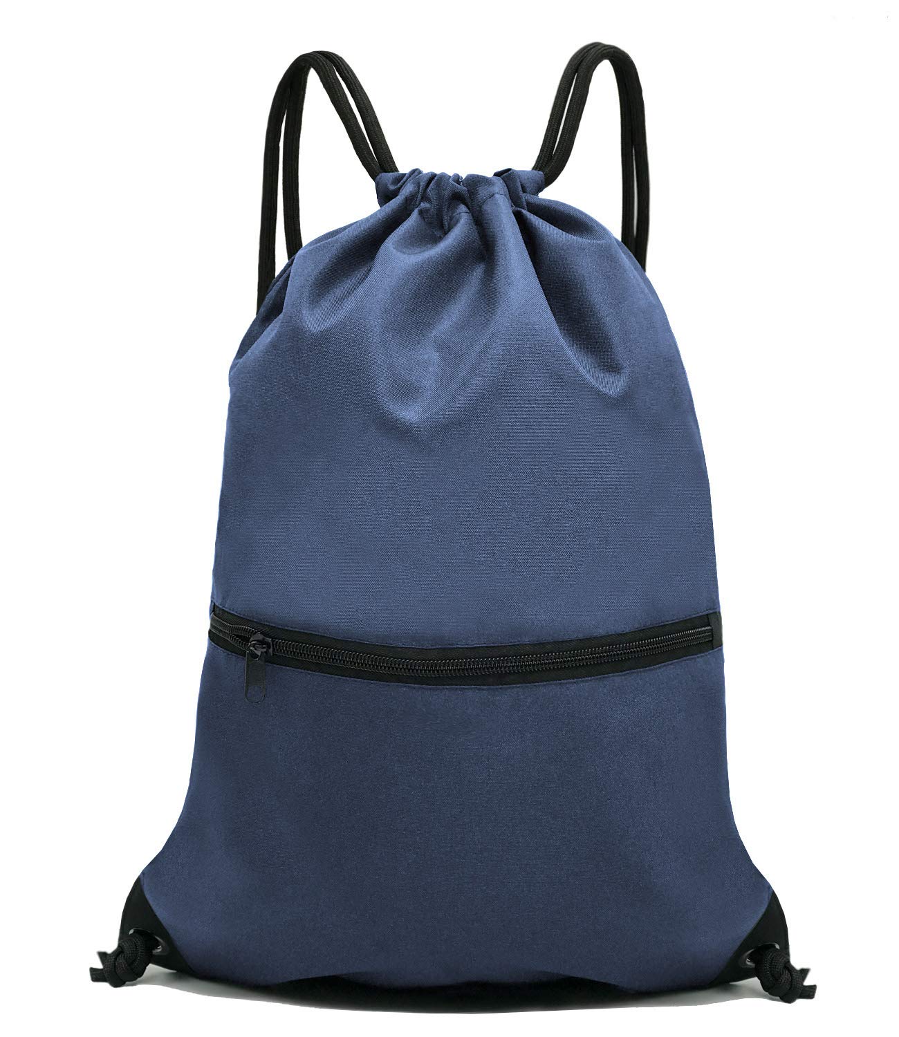 Photo 1 of HOLYLUCK Drawstring Backpack Bag Sport Gym Sackpack (navy blue)