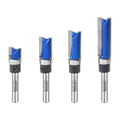 Router Patterning Bit Professional Pattern Flush Trim Router Bits 1/4 Inch Shank, C3 Carbide ...