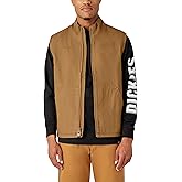 Dickies mens Duck Canvas High Pile Fleece Lined Vest