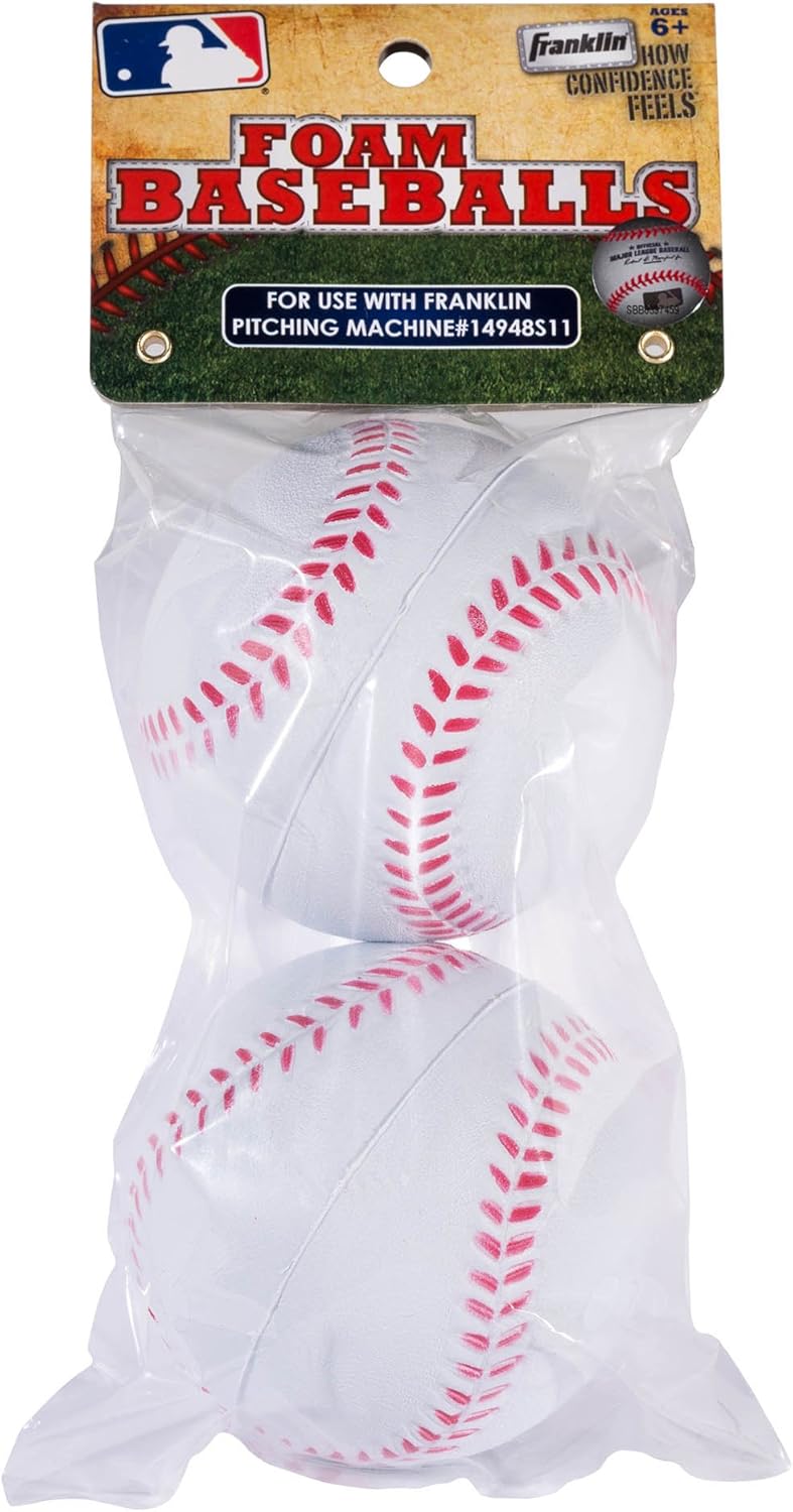 Franklin Sports Kids Pitching Machine - Plastic Baseball Pitching Machine for Kids Batting Practice - MLB Power Pitcher with Adjustable Speeds: Sports & Outdoors