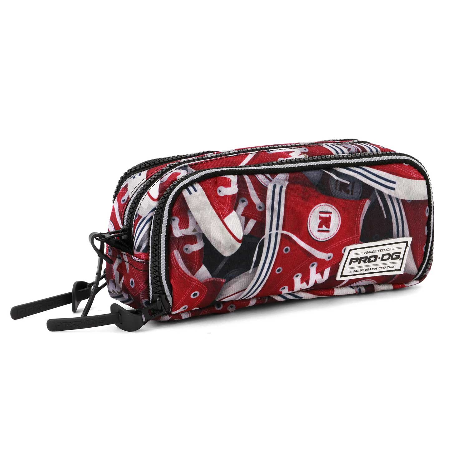 PRODG Tracks-Note Pencil Case, Red, 22 x 10 cm