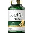 Carlyle Ginseng Complex Capsules | 200 Count | Non-GMO and Gluten Free Extract | Traditional Herbal Root Supplement