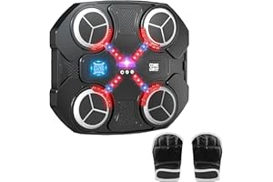 Music Boxing Machine for Kids Wall Mounted Bluetooth Smart Punch Pad Kids Boxing Training Workout Equipment with Boxing Glove