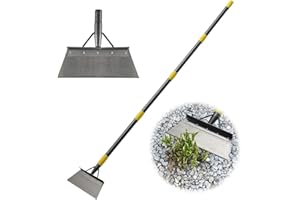 Garden Cleaning Shovel, Multifunctional Flat Shovel with 66 Inch Adjustable Length Ergonomic Handle, Gardening Scraper Shovel