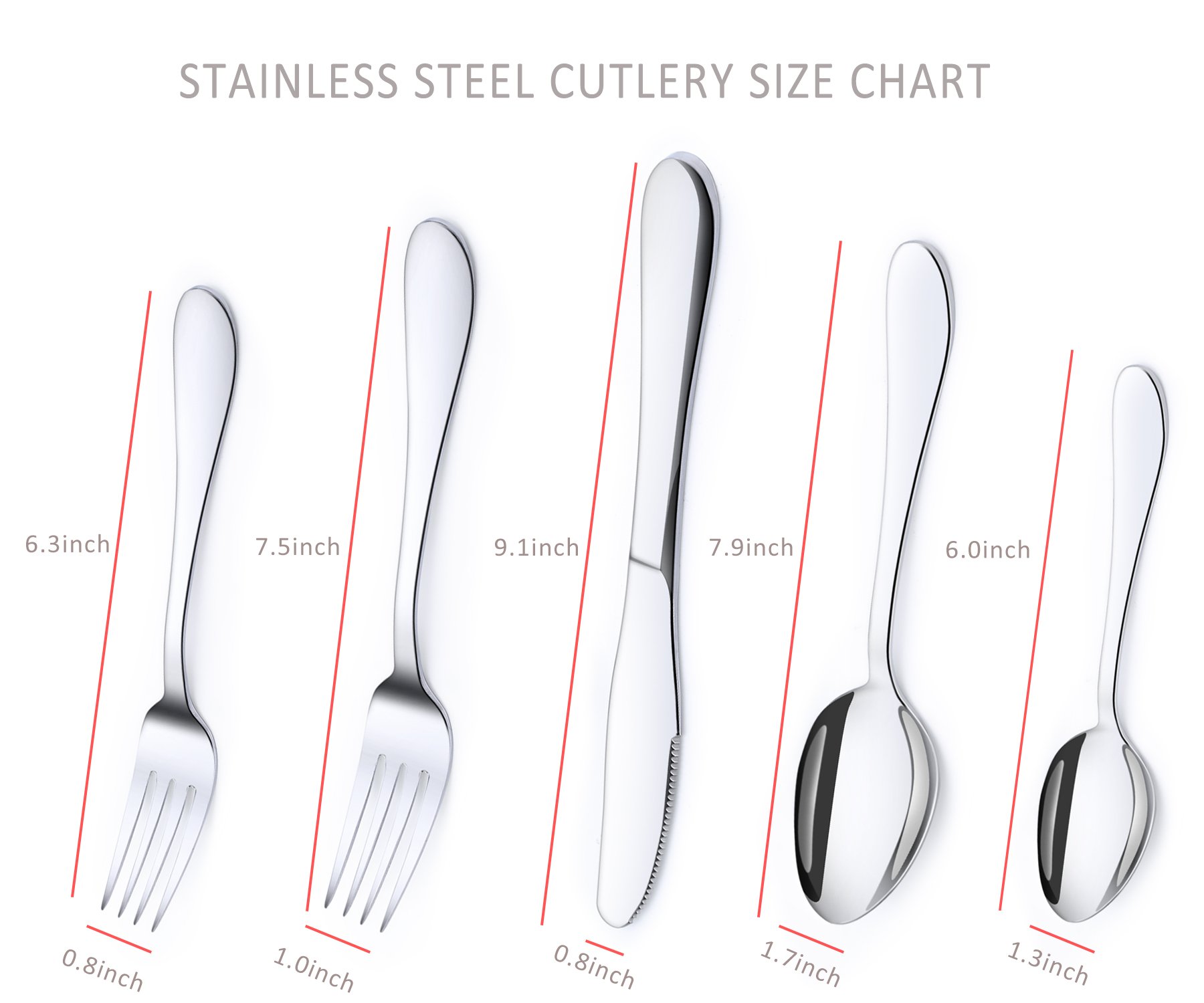 Flatware Sets, Pofesun 30Piece Stainless Steel Silverware Set, Anti