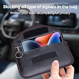 NEUSID Faraday Bag for Key Fob 2 Pack Leather RFID Signal Blocking Case view 5
