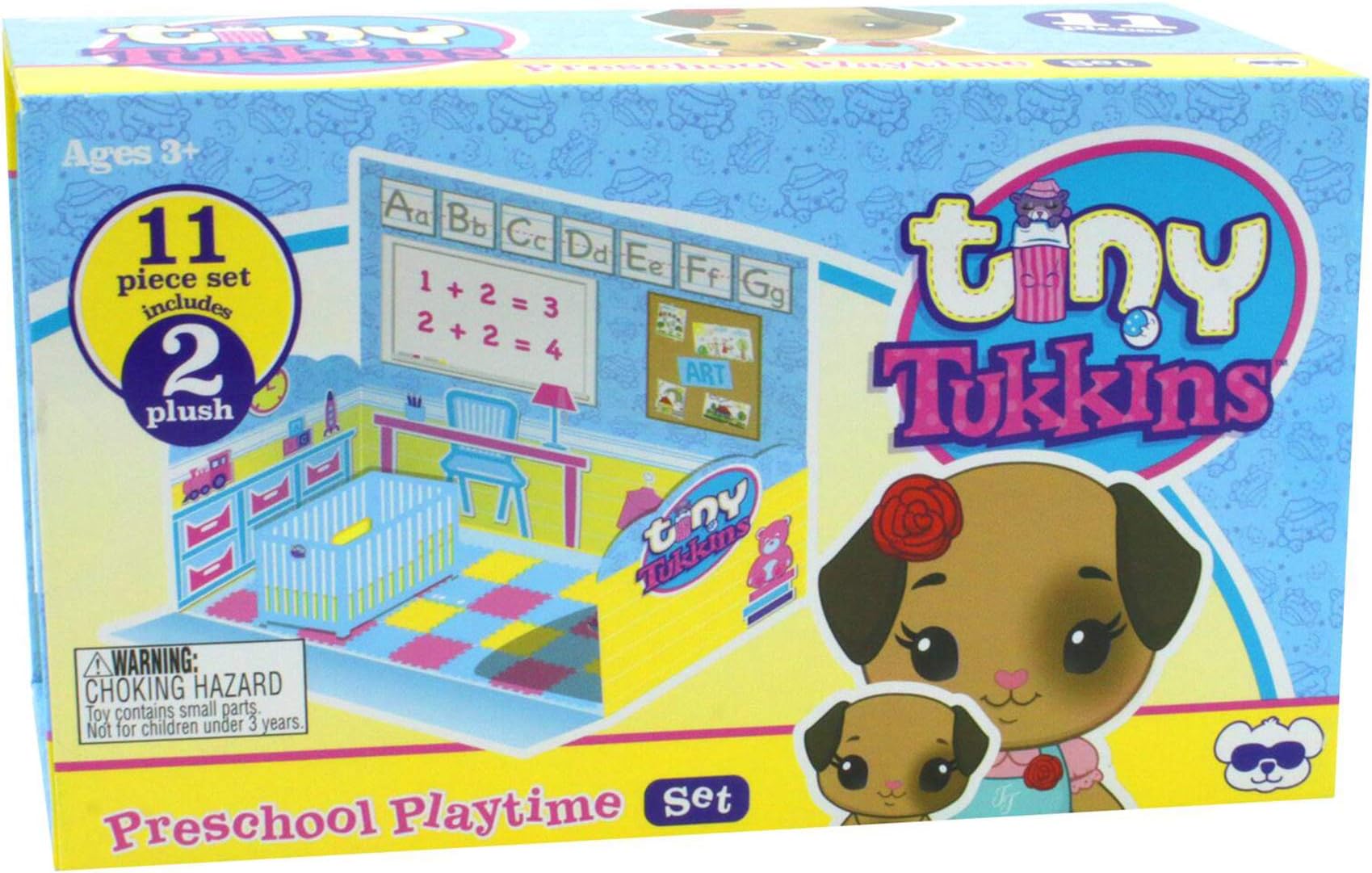 Tiny Tukkins Playset Assortment with Plush Stuffed Character, Dog with Patch