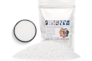 White Gravel, RIFNY Aquarium Rocks Fine Sand Stones for Plants Fish Tank Bottom Padding Potted Paving Vase Filling Decoration and Succulents and Cactus Bonsai Fairy Garden DIY Rocks,Top Dressing 1.5LB