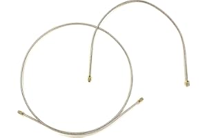 The Stop Shop Pair of Stainless Steel Rear Axle Brake Lines. Already Cut and Flared with Correct Fittings. Just bend into Place Once Received