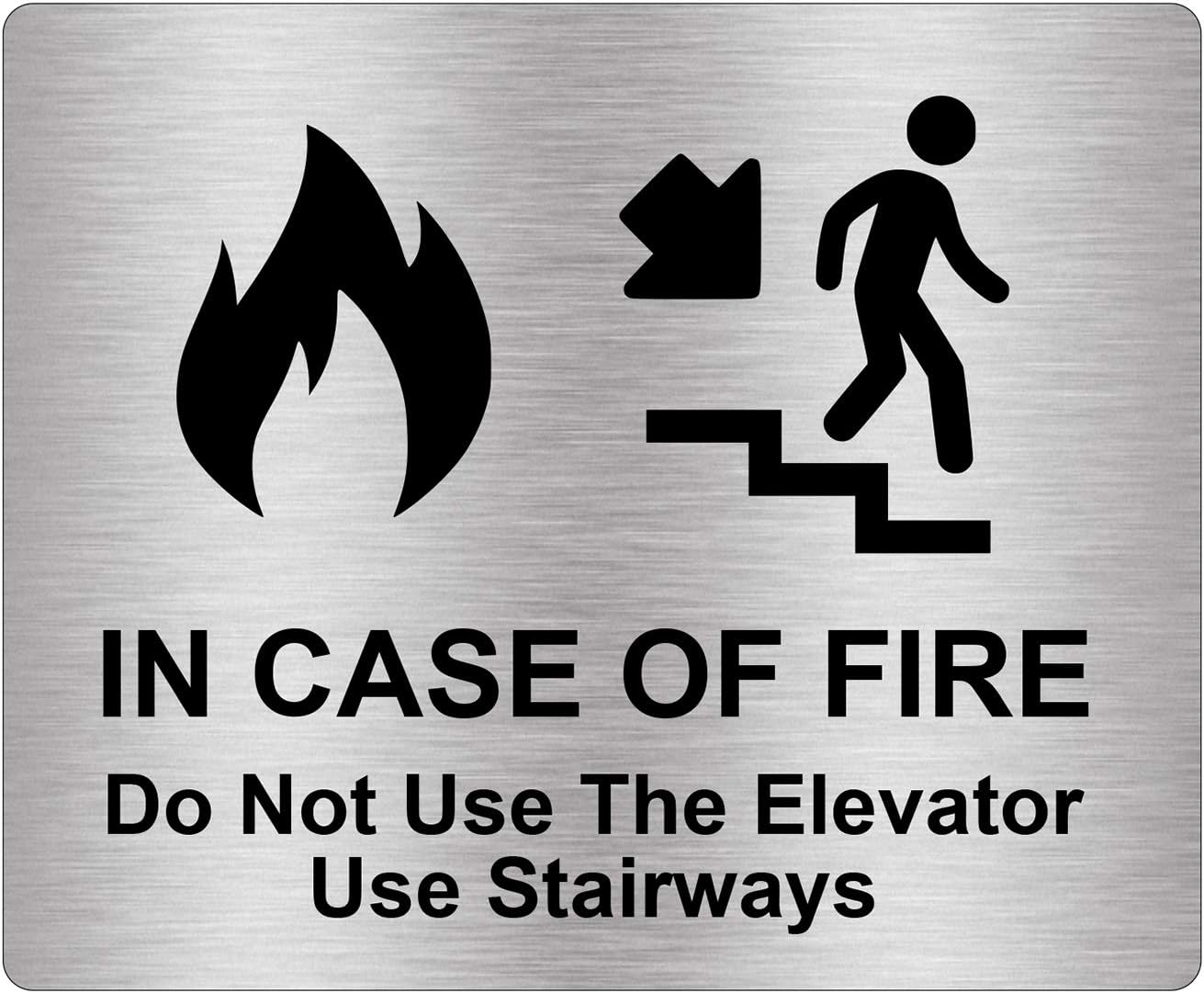 Amazon In Case Of Fire Do Not Use Elevator Use Stairways Sign Amazon in case of fire do not use elevator use stairways sign