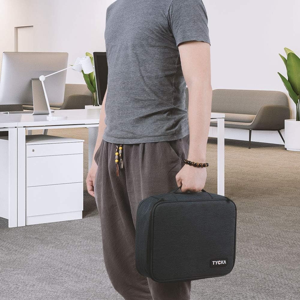 Video Projector Case TYCKA Protective Projector Organizer Bag Shockproof Projector Carrying Case with DIY Dividers 2 Pack Accessories Storage Pockets for Projector Device (12,2 x 9,5 x 3,5 inch): Electronics