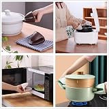 PAIDASHU Blue Oven Gloves Thick Silicone Pot Holder Mini Oven Mitts Heat view 7