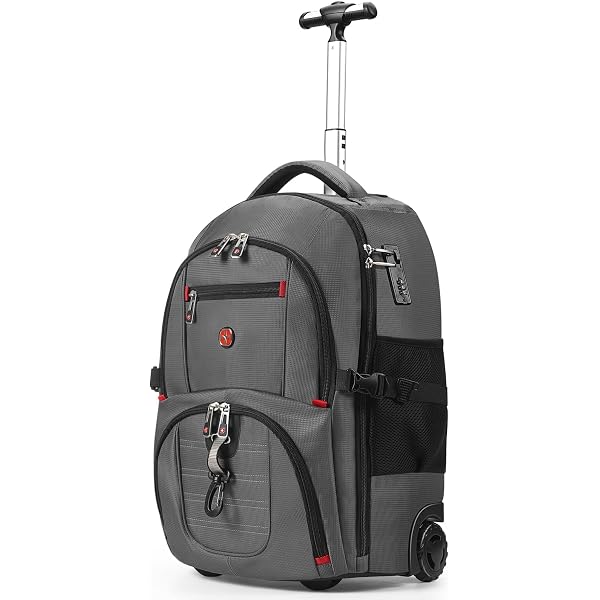 star cloud 21x14x9 Rolling Backpack with Wheels - Water-Resistant, 17.3