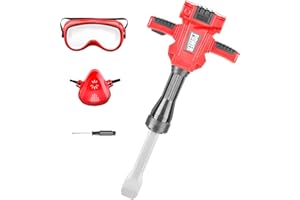 Toy Choi's Kids Jackhammer Toy Drill - Pretend Play Jackhammer with Realistic Sound & Action, Kids Construction Toys for Boys Girls Aged 3-5,4-7