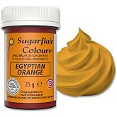 Spectral Paste - Egyptian Orange | Highly concentrated colour paste for fondant, marzipan and modelling paste, colour intensity buildable
