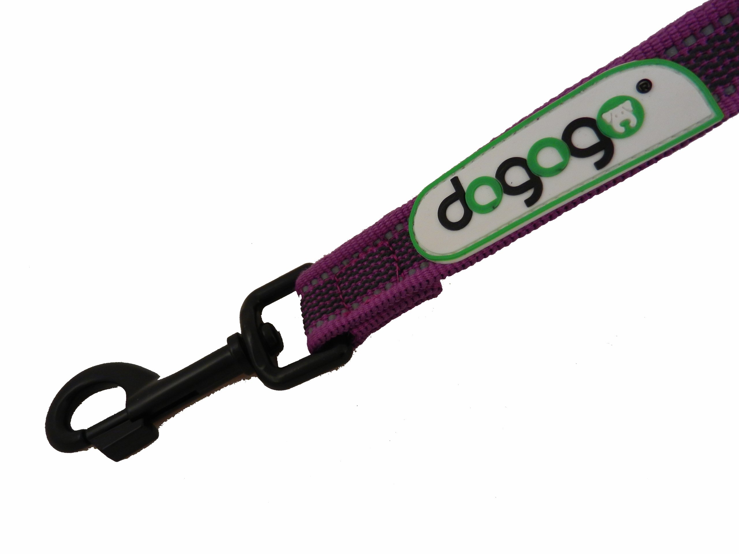 dogogo Rubber Leash without Hand Loop, 15 m, Purple