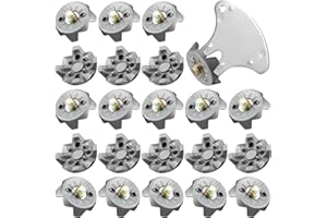 Vinsatin 51 Pcs Golf Shoe Spikes Replacements Set 50 Golf Shoe Cleats Replacement & 1 Golf Cleats Spanner Golf Spikes for Any Shoe 6 mm Golf Cleats Replacement for Golf Player Golf Lover