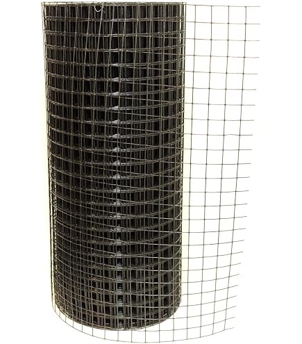 Fencer Wire 14 Gauge Black Vinyl Coated Welded Mesh – 1 Inch Squares, 4 Ft X 50 Ft Roll For Fencing & Crafts - View #4