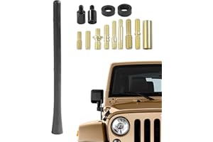 iolory 7 Inch Car Antenna,Universal Auto Accessories,Rubber Antenna Auto Roof Mount Securely Replacement Kit with 11 Differen