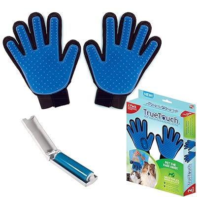 True Touch Five Finger Deshedding Glove- Premium Kuwait Ubuy