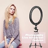 AIXPI 10 Inch LED Dimmable Desk Ring Light with Tripod Stand Phone Holder view 7