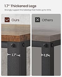 VASAGLE Console Table, 2-Tier Entryway Table with