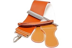 Straight Razor with Strop, Danweix Professional Straight Edge Barber Razor Premium Stainless Steel Shaver Razor with Strop for Men Home & Salon Grooming Using