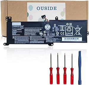 OUSIDE L16M2PB2 L16C2PB2 L16M2PB1 New Laptop Battery Replacement for Lenovo IdeaPad 320-14AST 320-14IAP 320-15ABR 320-15AST 320-15IAP Series L16L2PB2 L16L2PB1 L16S2PB1 L16C2PB1[7.5V 35Wh]