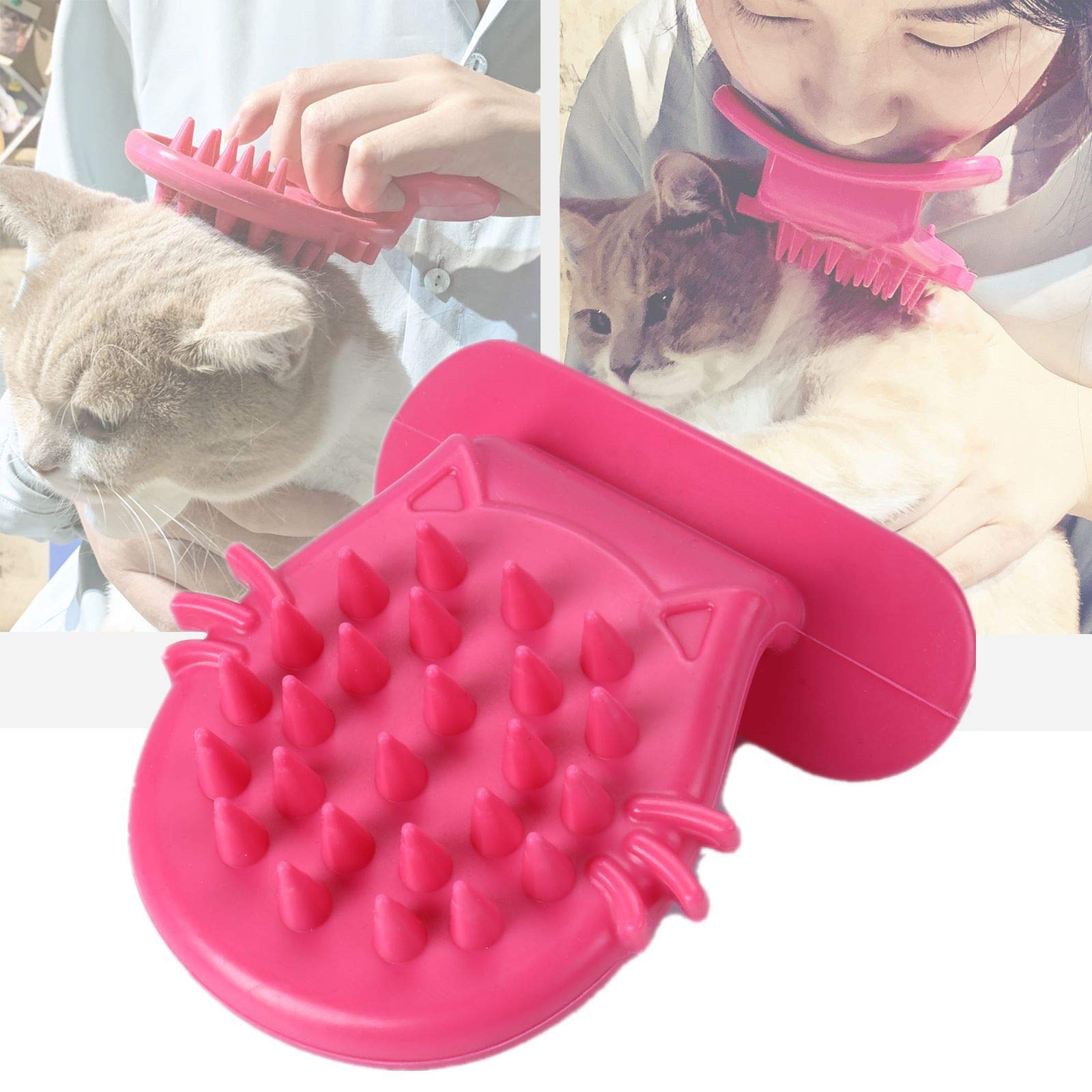 Cat Brush Shedding Grooming, Soft Massage Kitty Tongue Brush, Licking Your Kitty Like a Mama Cat to Comfort, Surprise Pet Gifts