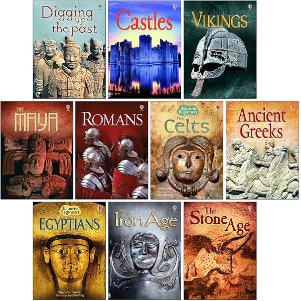 Usborne Beginners History 10 Books Collection Box Set (Stone Age